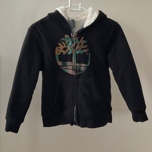 Timberland Black Hoodie with Logo